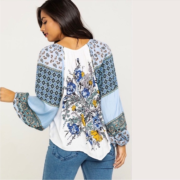 Free people positano off the shoulder boho top - Picture 4 of 7